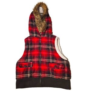 Aviva Faux Fur Sleeveless Puffer Vest